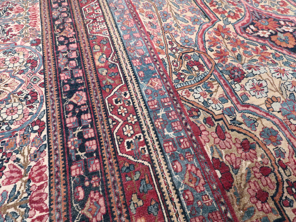 Antique Persian Lavar Kerman Carpet, No.9890 - Gsblank