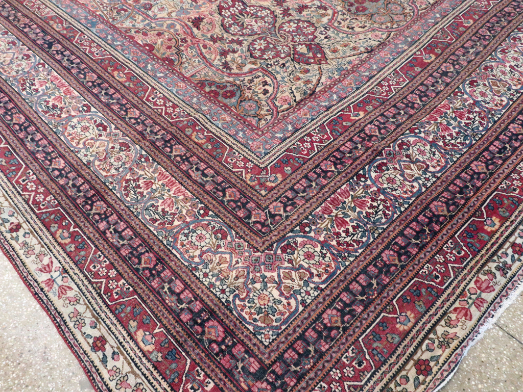 Antique Persian Lavar Kerman Carpet, No.9890 - Gsblank