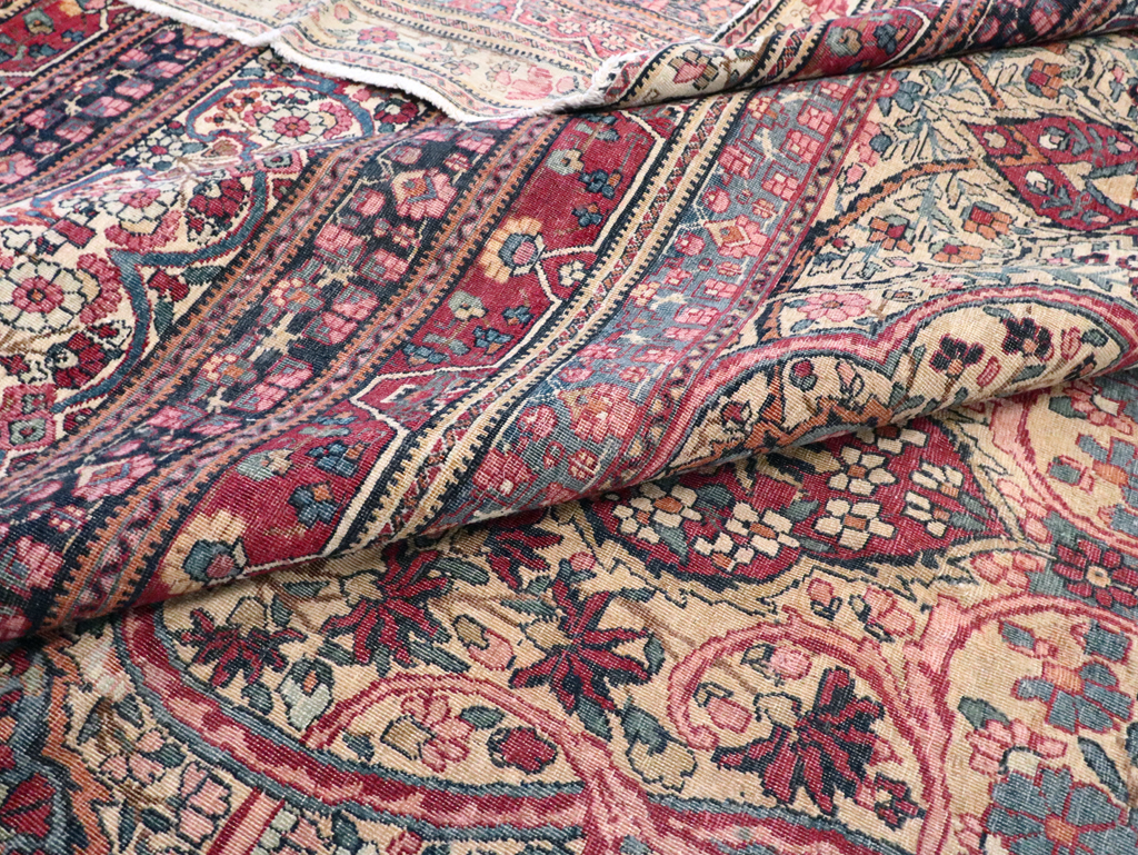 Antique Persian Lavar Kerman Carpet, No.9890 - Gsblank