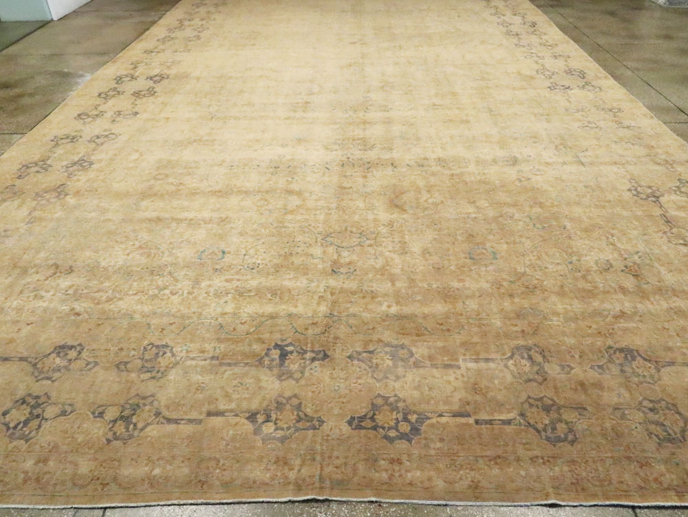 Antique Persian Lavar Kerman Carpet, No.9905 - Gsblank