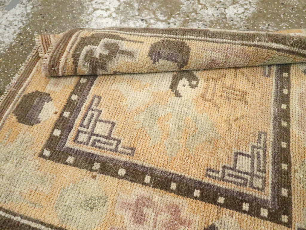 Vintage East Turkestan Samarkand Runner, No.9921 - Gsblank