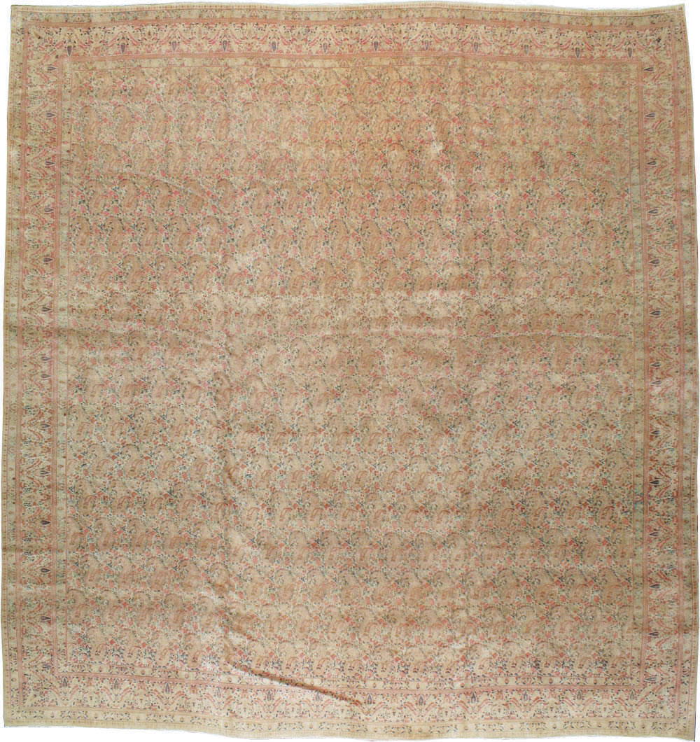 Antique Persian Kerman Square Carpet, No.9939 - Gsblank