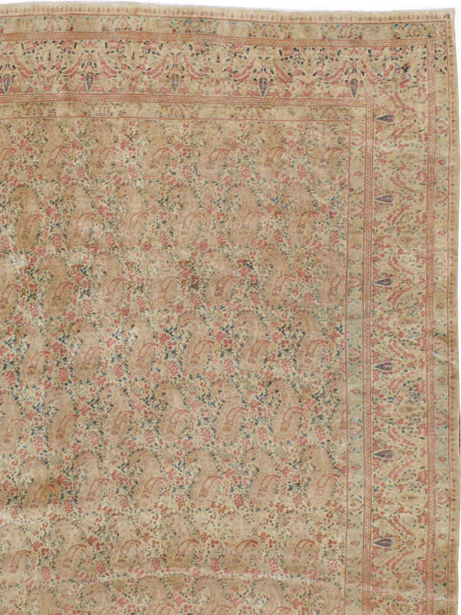 Antique Persian Kerman Square Carpet, No.9939 - Gsblank