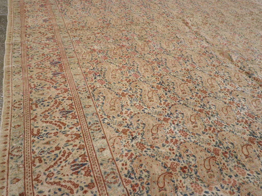 Antique Persian Kerman Square Carpet, No.9939 - Gsblank