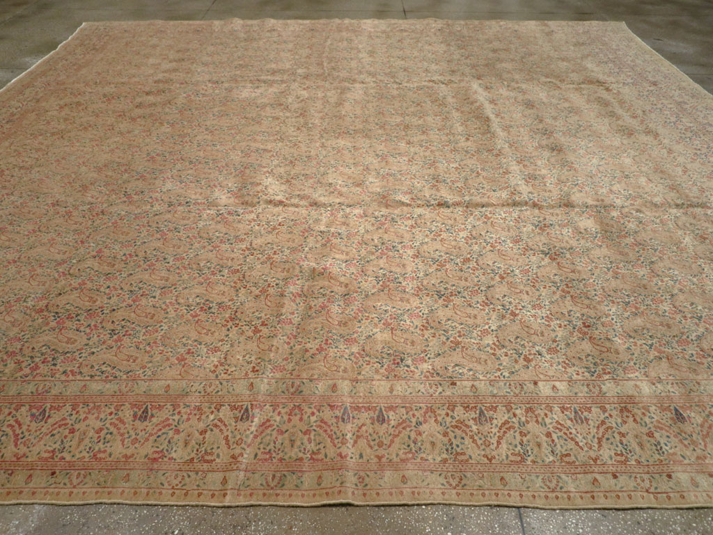 Antique Persian Kerman Square Carpet, No.9939 - Gsblank