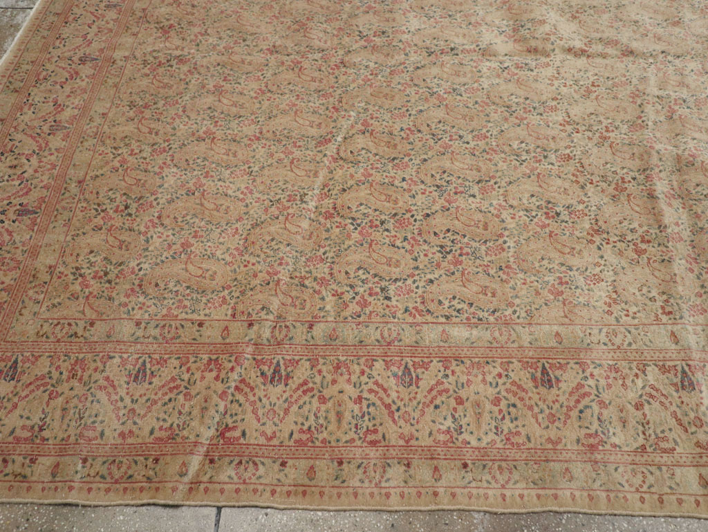 Antique Persian Kerman Square Carpet, No.9939 - Gsblank