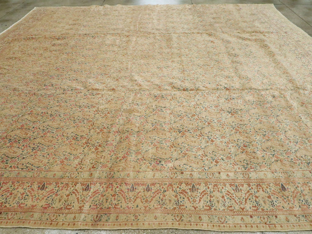 Antique Persian Kerman Square Carpet, No.9939 - Gsblank