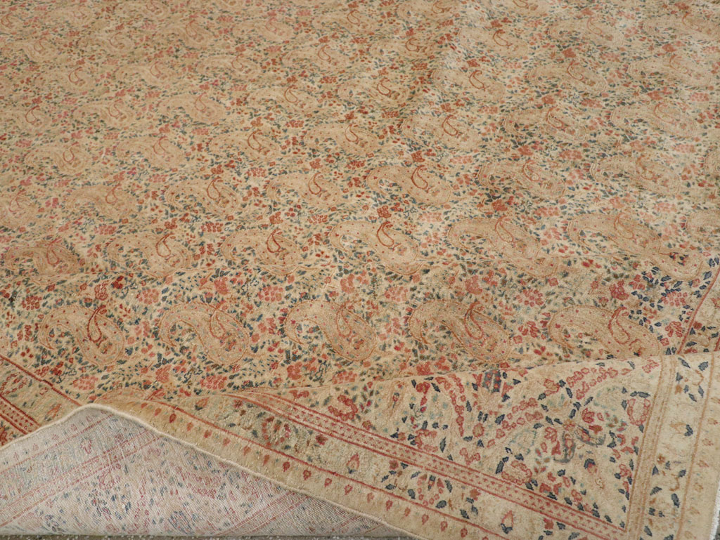 Antique Persian Kerman Square Carpet, No.9939 - Gsblank
