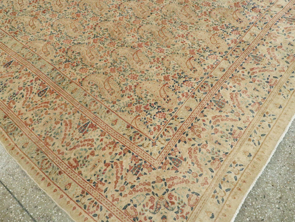 Antique Persian Kerman Square Carpet, No.9939 - Gsblank