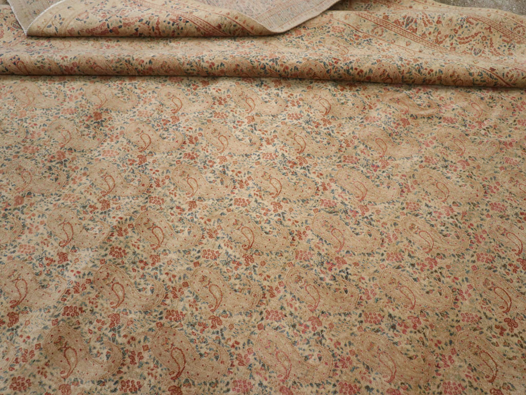 Antique Persian Kerman Square Carpet, No.9939 - Gsblank