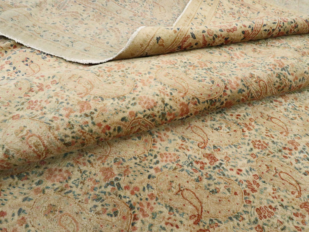 Antique Persian Kerman Square Carpet, No.9939 - Gsblank