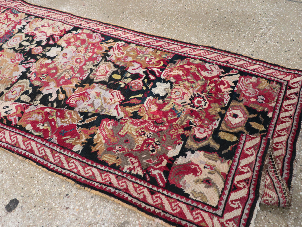 Antique Caucasian Karabagh Runner, No.9942 - Gsblank