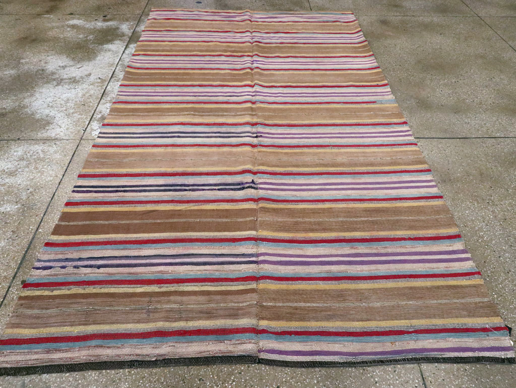 Antique American Rag Rug, No.9955 - Gsblank
