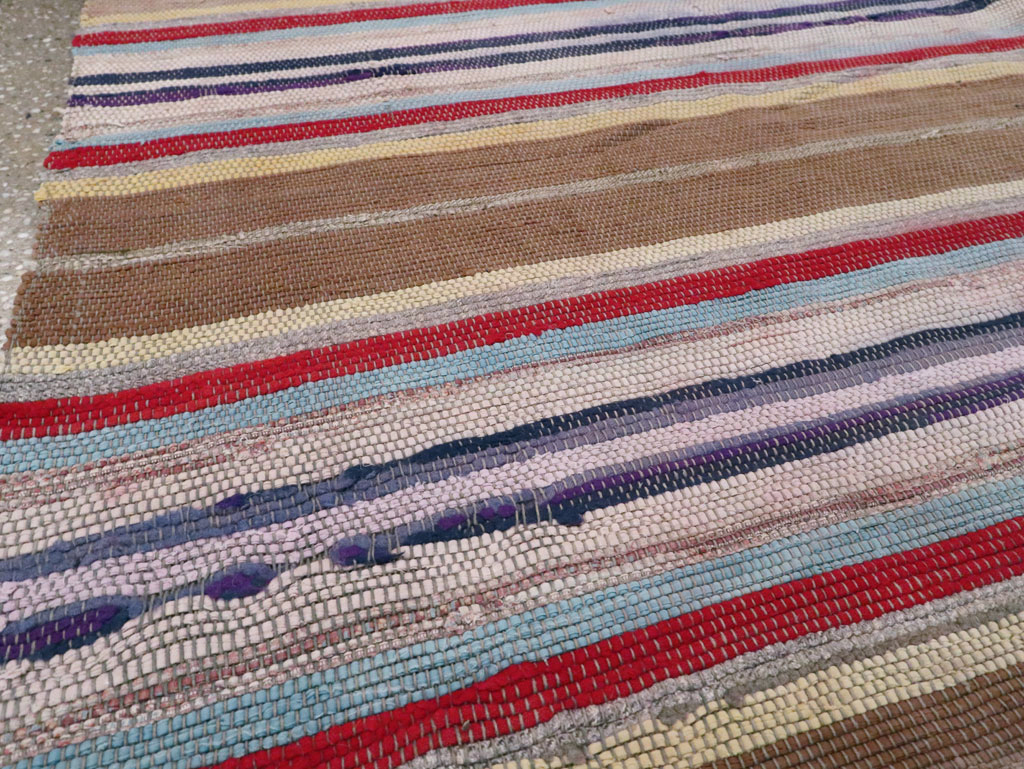 Antique American Rag Rug, No.9955 - Gsblank