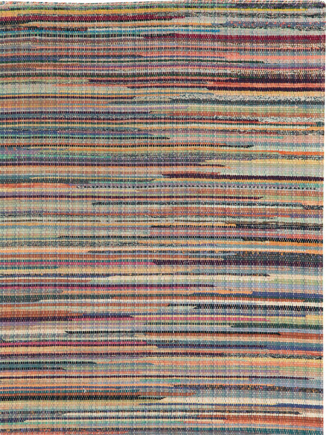 Antique American Rag Rug, No.9956 - Gsblank