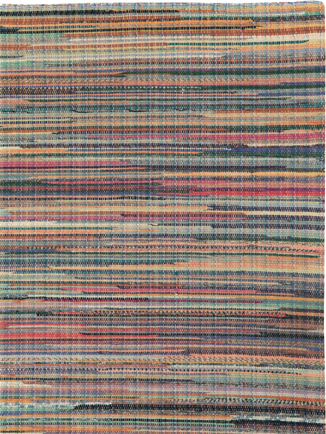 Antique American Rag Rug, No.9956 - Gsblank