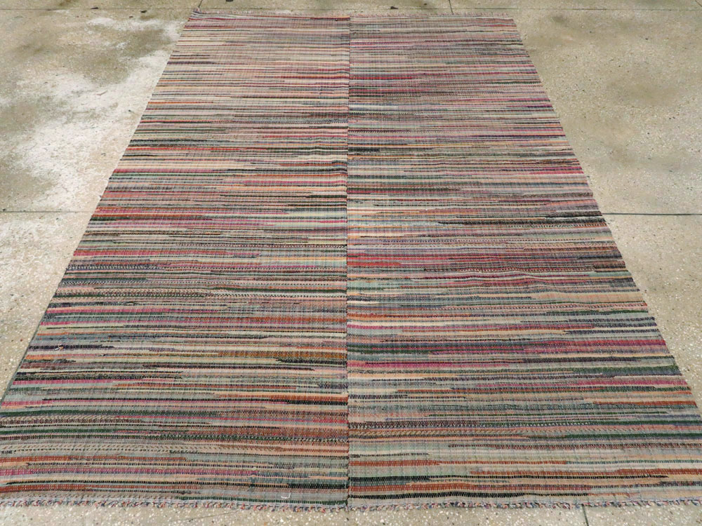 Antique American Rag Rug, No.9956 - Gsblank