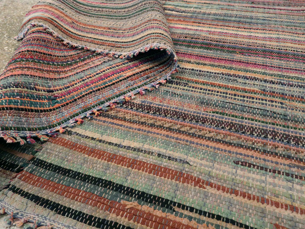 Antique American Rag Rug, No.9956 - Gsblank